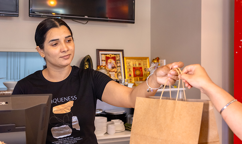 inside the restaurant